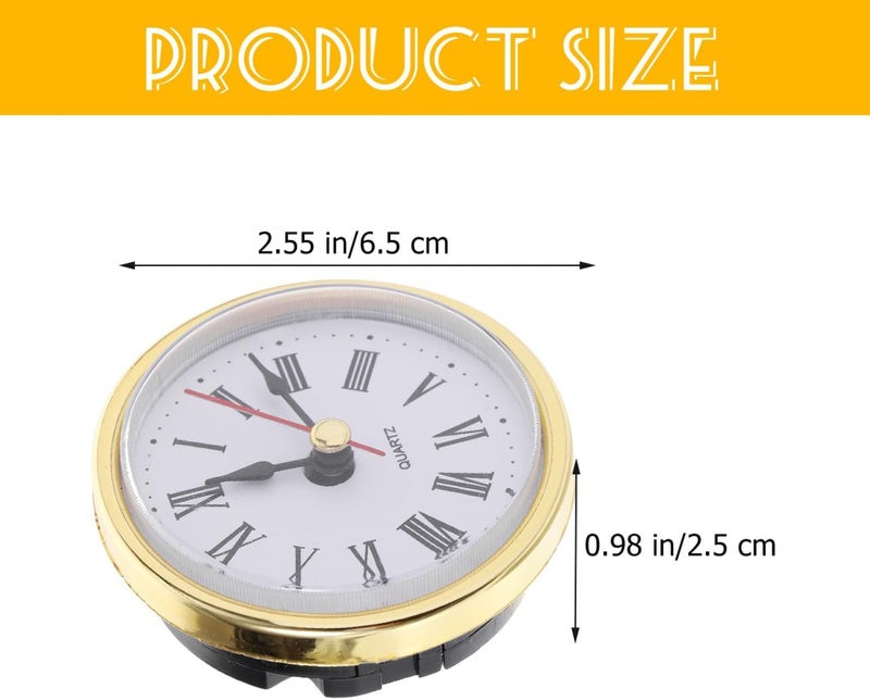 NUOBESTY Retro Roman Numerals Vintage Desk Clock Head Replacement Insert for DIY Wall Clocks - Image 2