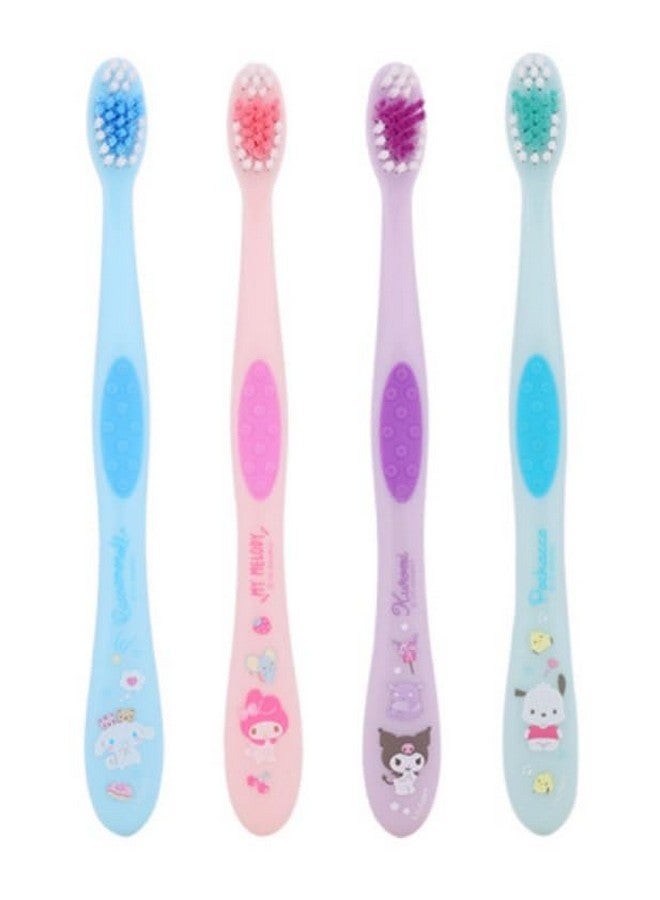 Generic Set of 4, Cute Toothbrush Set, Compact Head - Image 1