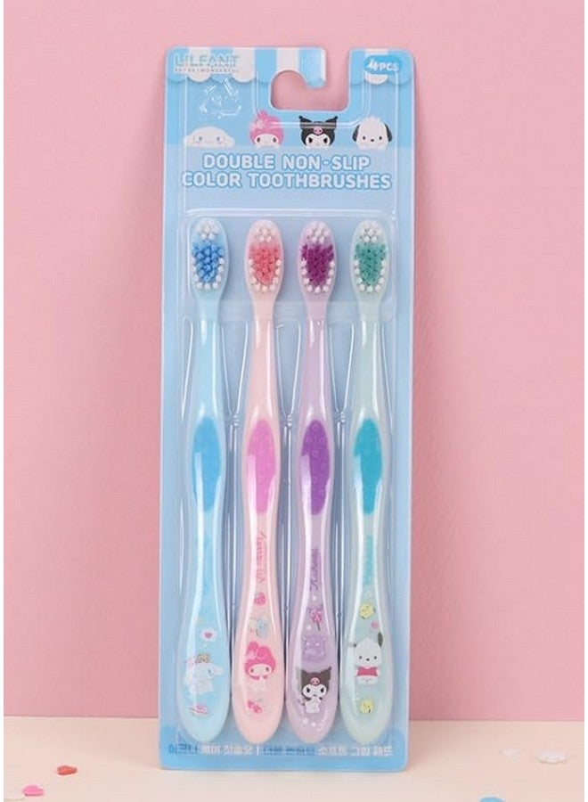 Generic Set of 4, Cute Toothbrush Set, Compact Head - Image 2
