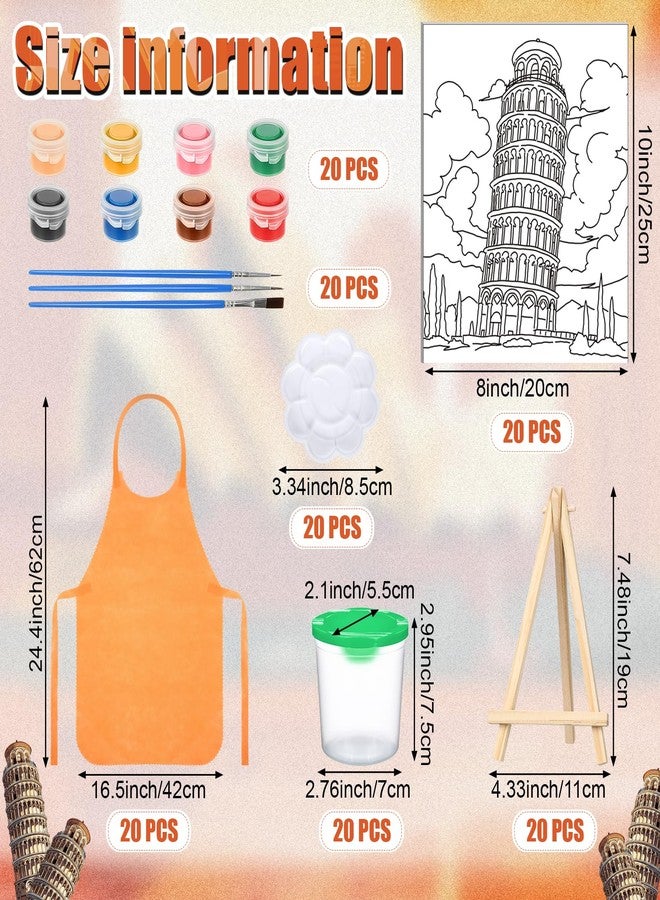شير، 140 قطعة، 20 مجموعة قماش مرسومة مسبقًا للرسم والحرف اليدوية، مجموعة الرسم والرسم للكبار، هدية رسم قماش مطبوعة مسبقًا لحفلات أعياد الميلاد الافتراضية، هدية مثالية لحفلات المواعدة للكبار (معالم بارزة). - Image 2