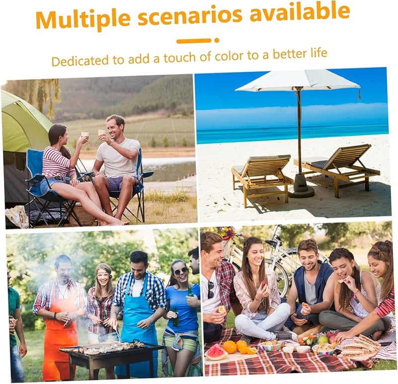 سجادة نزهة خفيفة الوزن مقاومة للماء لحملات السفر الخارجية والتخييم والشاطئ مع أوتاد - Image 3