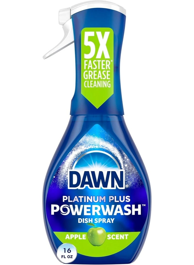 Dawn Platinum Powerwash Dish Spray, Apple Scent, 16 oz - Image 1