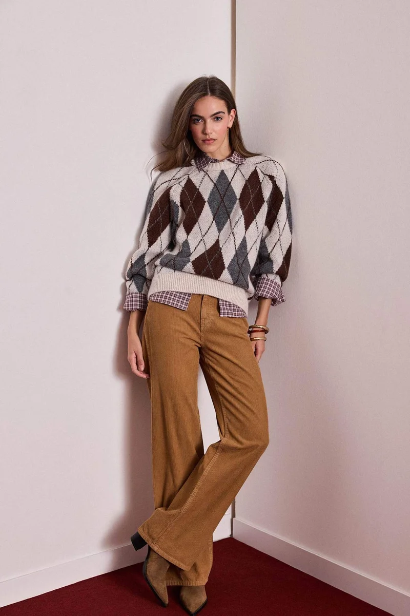 ديفاكتو Zip-Up Velvet Trousers