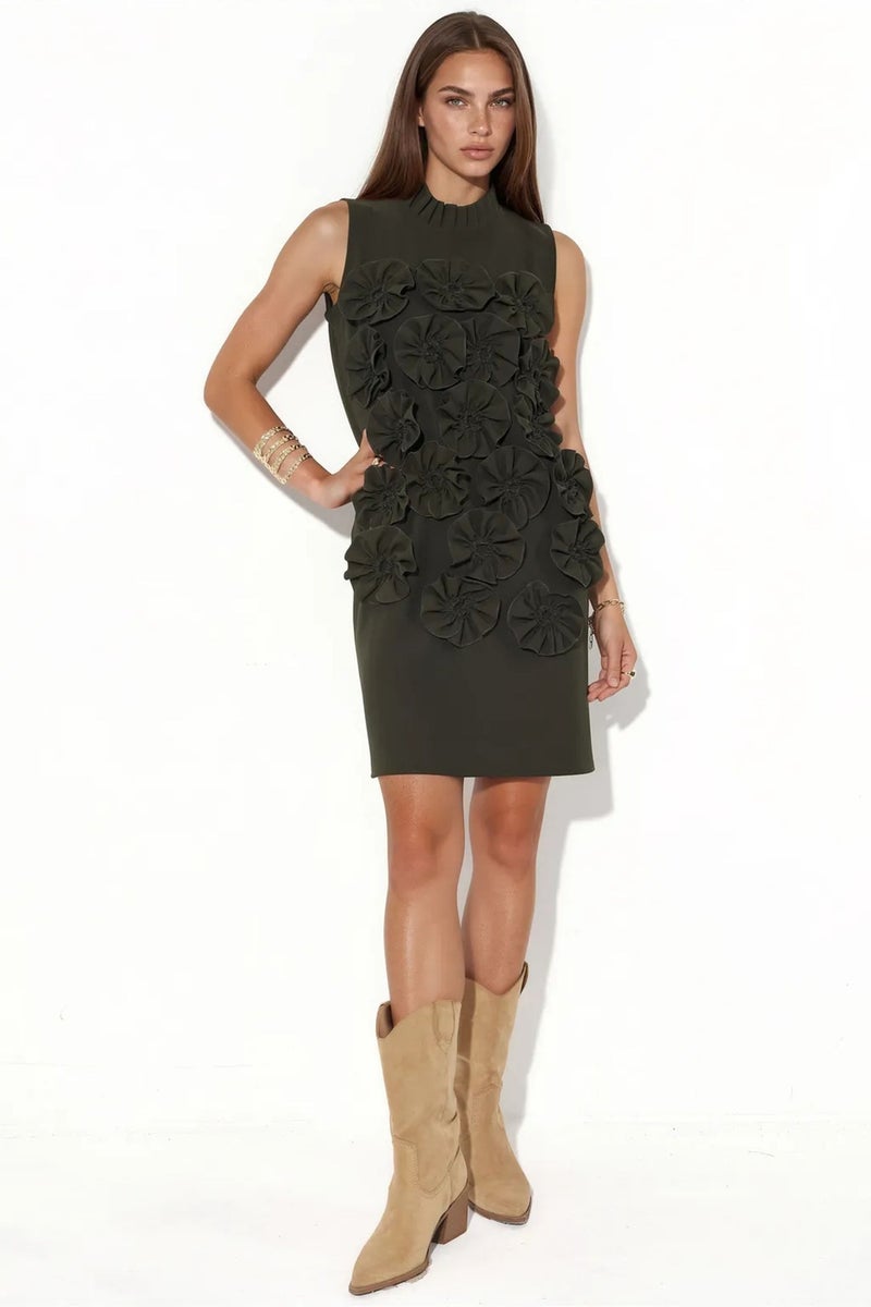 Jennyfer Embroidered Sleeveless Mini Dress - Image 1