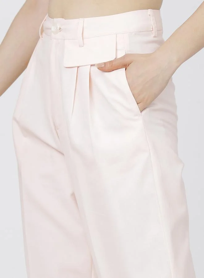 Tokyo Talkies Tokyo Talkies High Rise Wide Leg Pleated Trousers