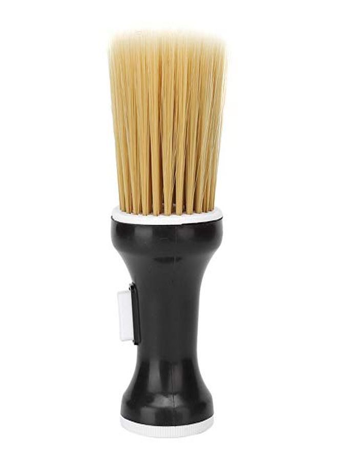 Filfeel Neck Duster, Soft Hair Barber Brush Neck Duster Professional Hairdressing Powder Storage Styling Dust Cleaning Brush(Black) - Image 1