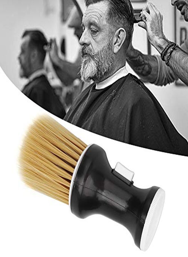 Filfeel Neck Duster, Soft Hair Barber Brush Neck Duster Professional Hairdressing Powder Storage Styling Dust Cleaning Brush(Black) - Image 3