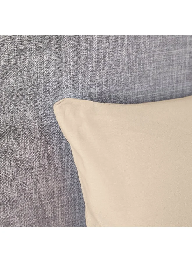 Home Box Ballina 2-Piece Solid Cotton Pillow Cover Set 75 x 50 cm