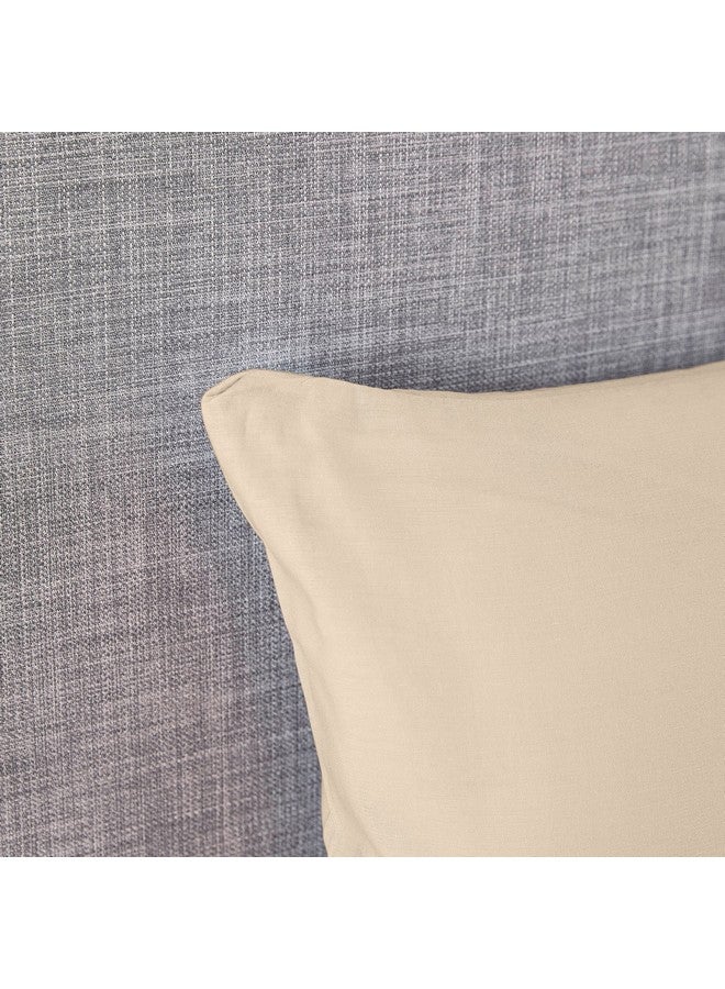 Home Box Ballina 2-Piece Solid Cotton Pillow Cover Set 75 x 50 cm  - Image 2