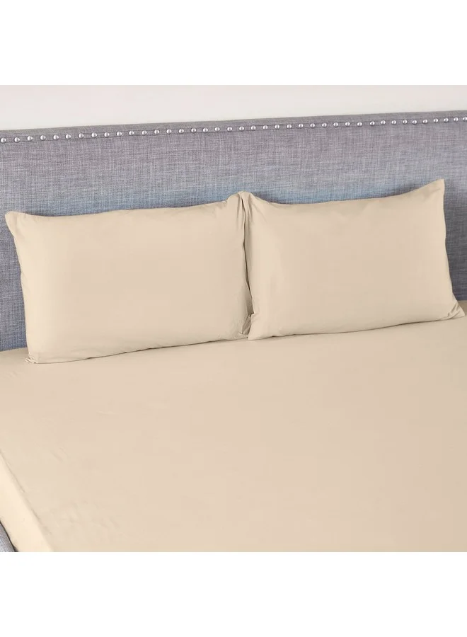 Home Box Ballina 2-Piece Solid Cotton Pillow Cover Set 75 x 50 cm
