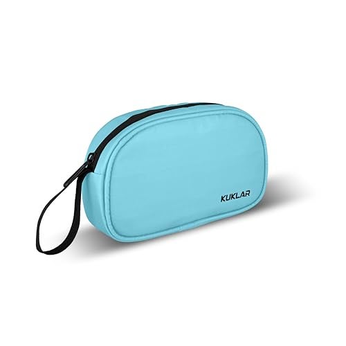 KUKLAR Premium Travel Pouch Multipurpose Carry Bag for Toiletries Cables Stationery Pencil Pouch and Daily Essentials Lightweight with Zipper for Travel School (Sky Blue) - Image 1
