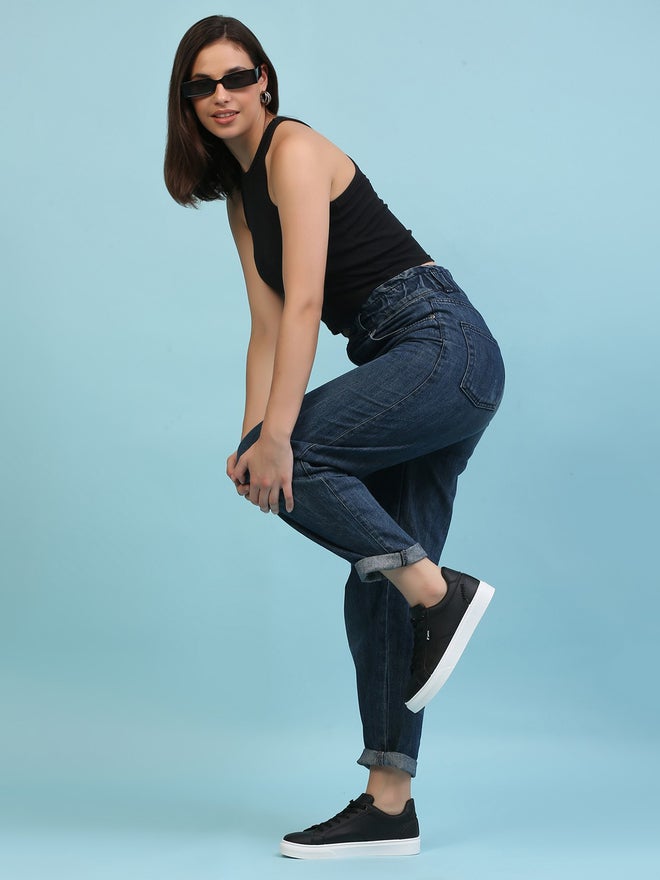 YOHO Black Faux Leather Sneakers - Image 4