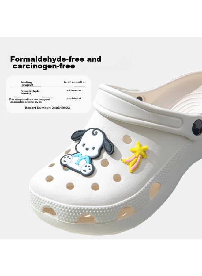 She enjoys She Xiang Dongtong Shoes, Women's Beach Shoes, Sandals, Outdoor Slippers, Te552, White And Blue-upgraded Version, 38/39 - Image 5