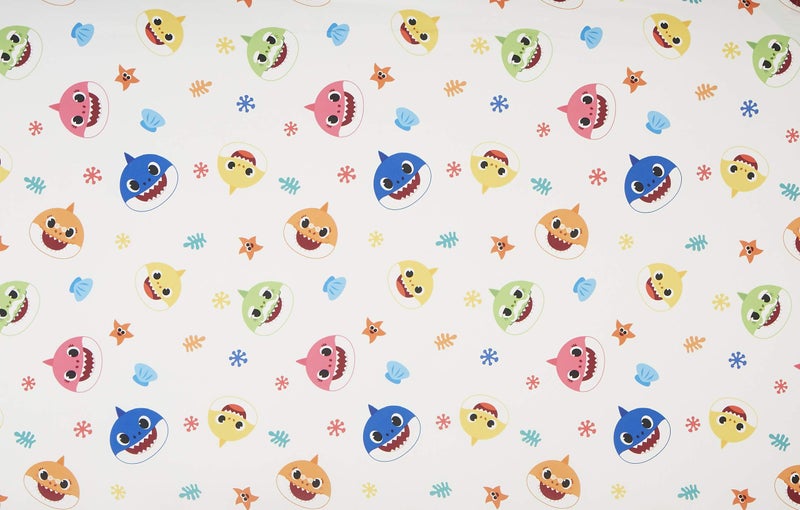 BABY SHARK Baby Shark 4-Piece Toddler Bed Set including Super Soft Matching Sheets Set, Pillowcase, and Reversable Comforter For Boys and Girls - (Offical Product) - Image 4