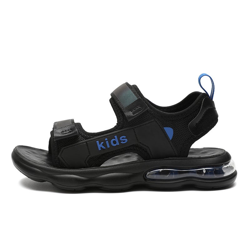 Sandals For Boys 6-12 Years Old Beach Shoes With Soft Bottom Non-Slip Breathable Fashion Shoes For Large Children - Image 1