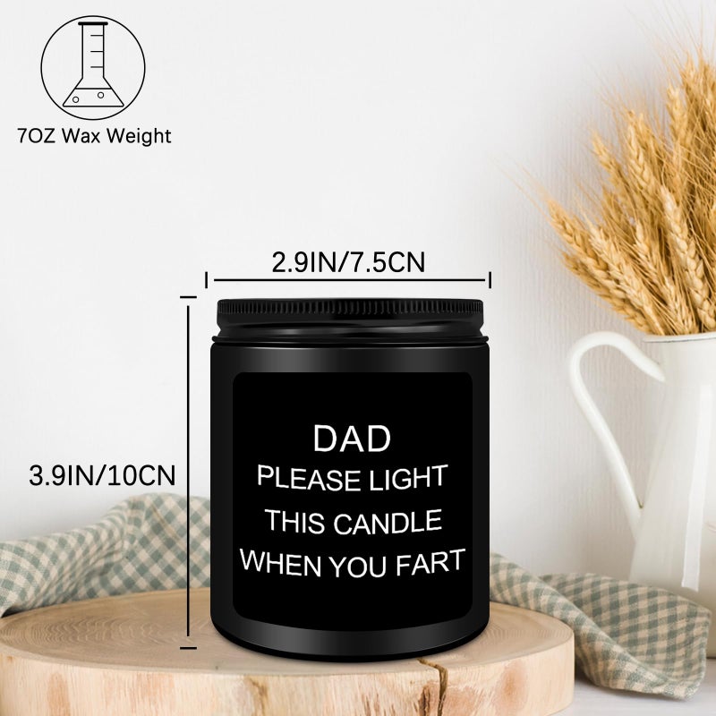 Homsolver Gift for Dad, Fathers Day Christmas Birthday Dad Gifts from Daughter Son - Sandalwood Scented Candle (7OZ) - Image 5