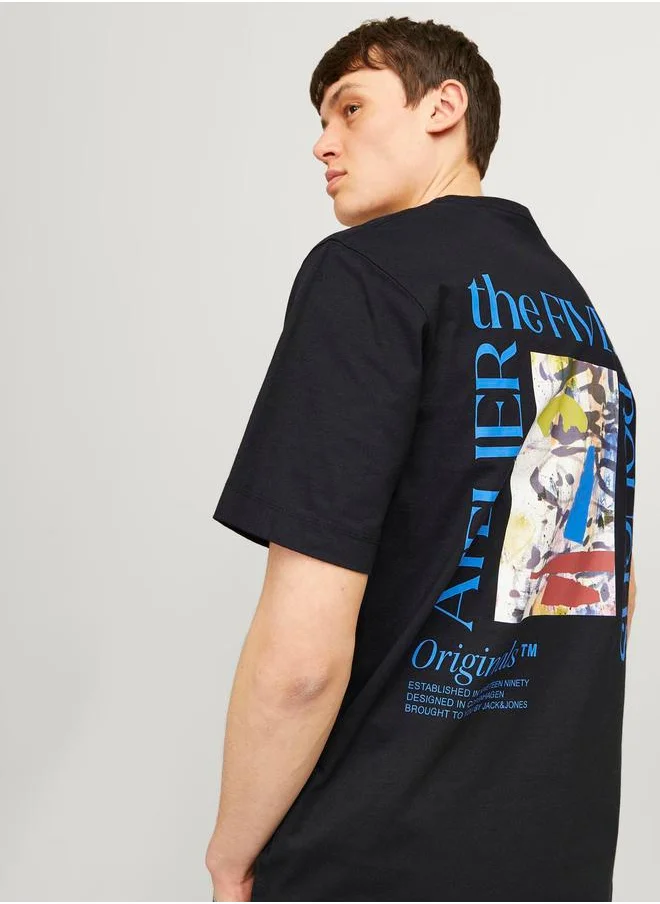 JACK & JONES Brooklyn Graphic Print Crew Neck T-Shirt