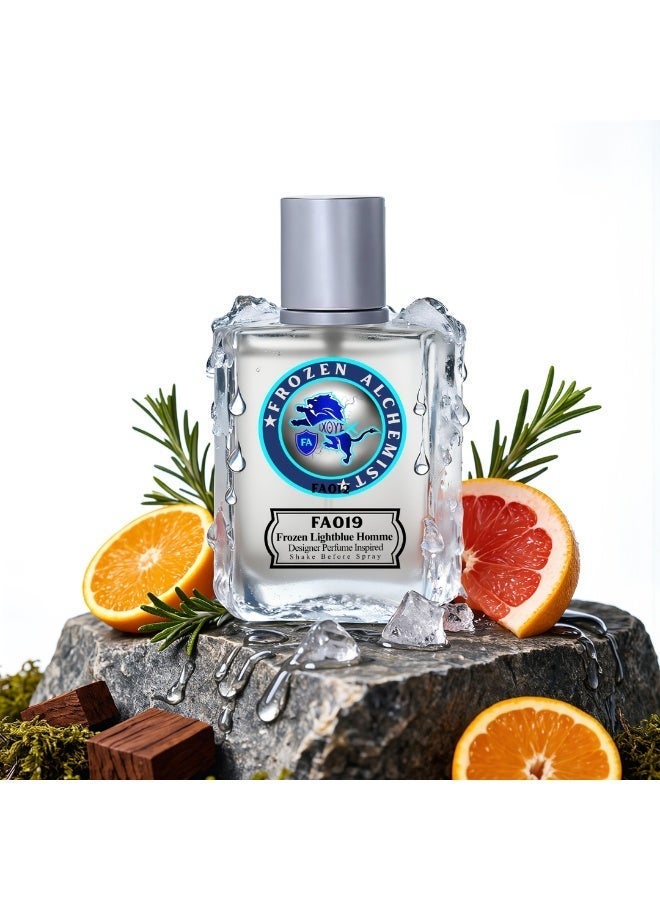 Frozen Alchemist Frozen Light Blue (FA019) Eau De Parfum For Men 100ml | Long Lasting Citrus Aromatic Fragrance - Image 2