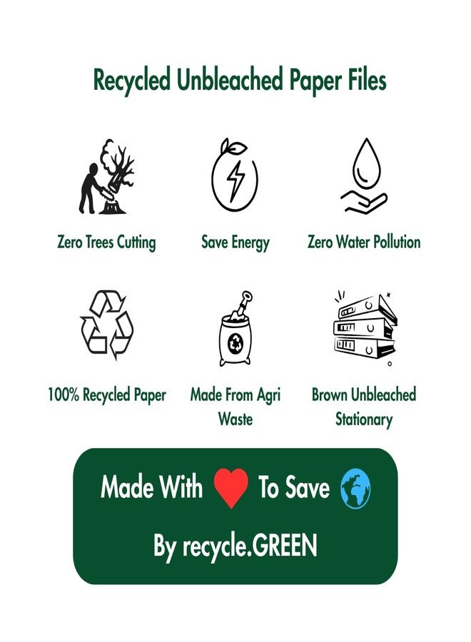 recycle.GREEN حافظوا على أشجارنا (SOT - كبير) مبرد كوبرا صلب زنبركي | 440 جرام/متر مربع - مقاس A4 | عبوة من 5 قطع | صديق للبيئة - Image 4