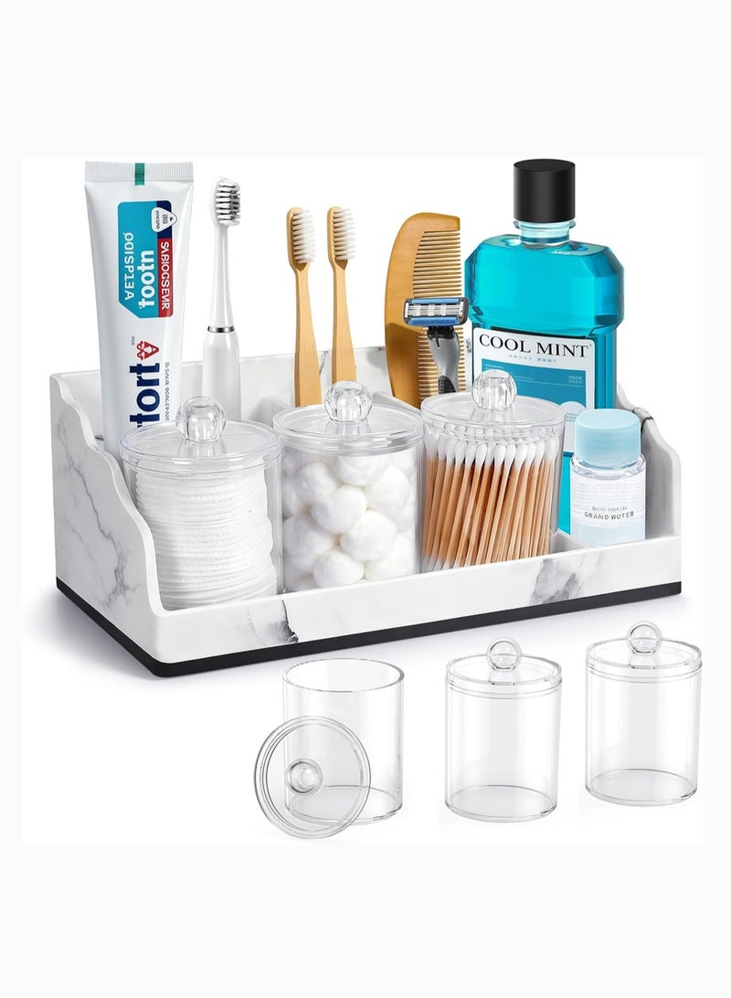 لوبيتيز فائدة نموذج يتكون من حمام مضادة الانتهاء من الجهاز ، حامل فرشاة الأسنان مع ثلاثة مسحات القطن وعاء ، رخام الحبوب ، حمام الانتهاء من الجهاز مع فتحة التصريف ، غرفة تخزين ، فرشاة الأسنان الكهربائية حامل ، مضمد الانتهاء من الجهاز . - Image 1