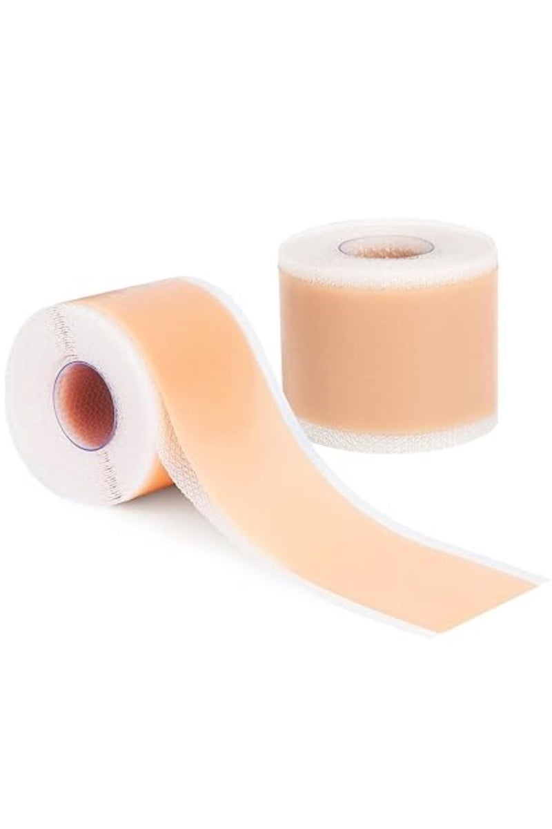 UREVO 2PCS Scar Repair Patch Silicone Scar Sheets,Extra Long Scar Sheets for C-Section, Tummy Tuck, Keloid, and Surgical Scars - Reusable Medical Grade Silicone Scar Tape - Image 3