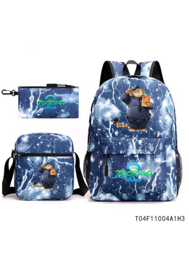 Animation style exquisite backpack, three-piece set combination, unique design and powerful storage - 520 - Image 1