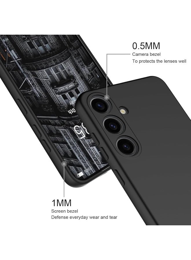 Case for Samsung Galaxy A57 Black Cover Slim Fit Soft Back TPU Cover Flexible Silicone Matte for Samsung Galaxy A57 Black - Image 3