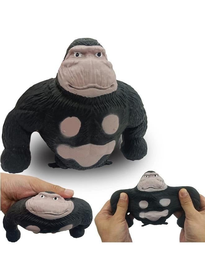 فيرونا عدد 2 قطعة من دمية قرد مضحكة، مجسم للاطفال والكبار، لعبة غوريلا قابلة للتمدد، لعبة تخفيف الضغط والضغط على الاجهاد، - Image 2