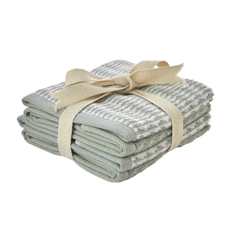 SKL Home by Saturday Knight Ltd Longborough Washcloth 4Pack Sage 12x12