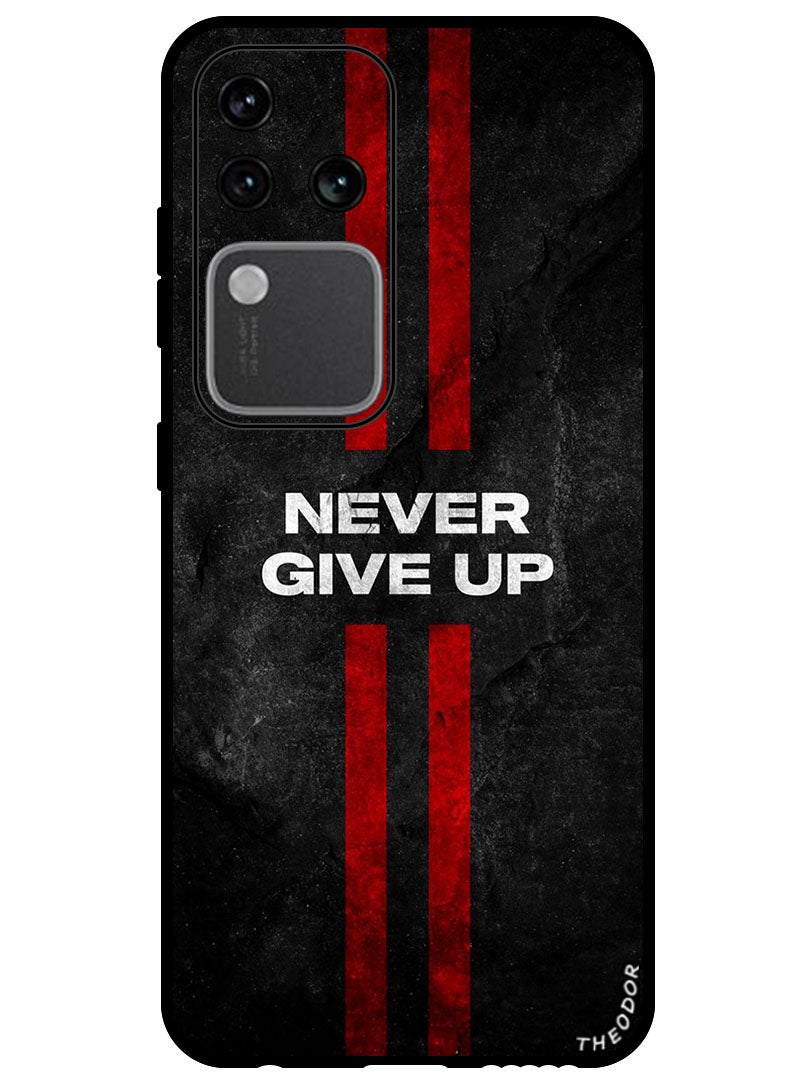 Theodor Protective Case Anti Scratch Shock Proof Bumper Cover For Vivo S18 Pro Never Give up stripes - Image 1