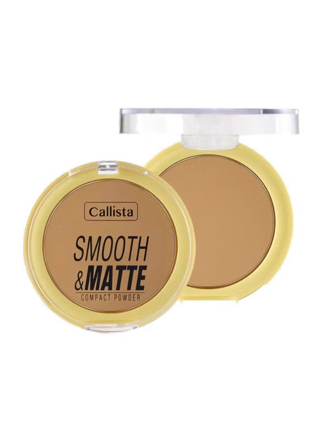 كاليستا بودرة مضغوطة ناعمة ومطفية رقم 40 بلون المشمش للتحكم في اللمعان بتركيبة خفيفة لجميع أنواع البشرة - Image 2