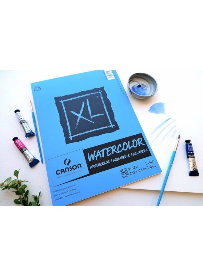 CANSON XL Series Watercolor Textured Paper Pad for Paint, Pencil, Ink, Charcoal, Pastel, and Acrylic, Fold Over, 140 Pound, 18 x 24 Inch, 30 Sheets - Image 5