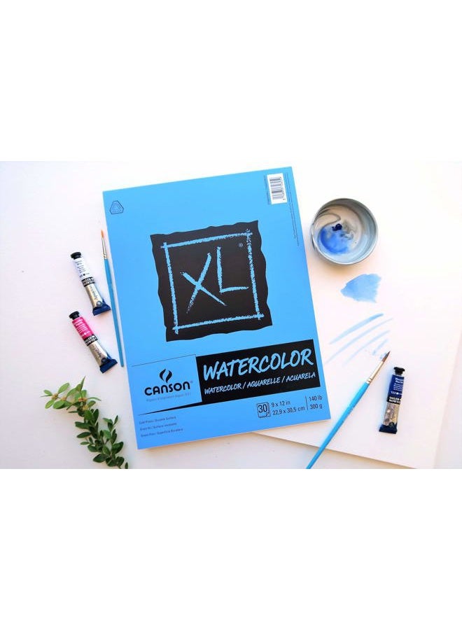 CANSON XL Series Watercolor Textured Paper Pad for Paint, Pencil, Ink, Charcoal, Pastel, and Acrylic, Fold Over, 140 Pound, 18 x 24 Inch, 30 Sheets - Image 4