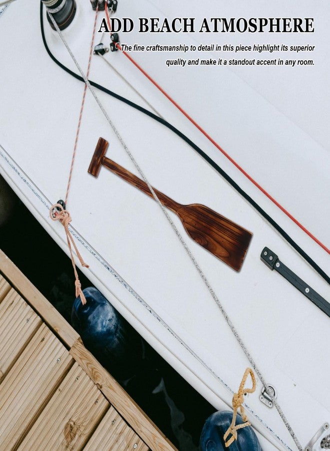 PRETYZOOM Retro Wooden Oars Wall Decor 20-Inch Nautical Paddle for Home Beachy Decoration Rustic Wood Decoration for Coastal Living Room - Image 5