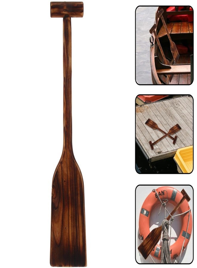 PRETYZOOM Retro Wooden Oars Wall Decor 20-Inch Nautical Paddle for Home Beachy Decoration Rustic Wood Decoration for Coastal Living Room - Image 2