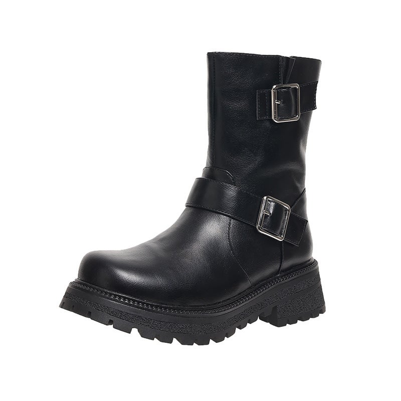 Size Size 28-43 Female Martin Leisure Belt Buckle Low Boots Tide - Image 1