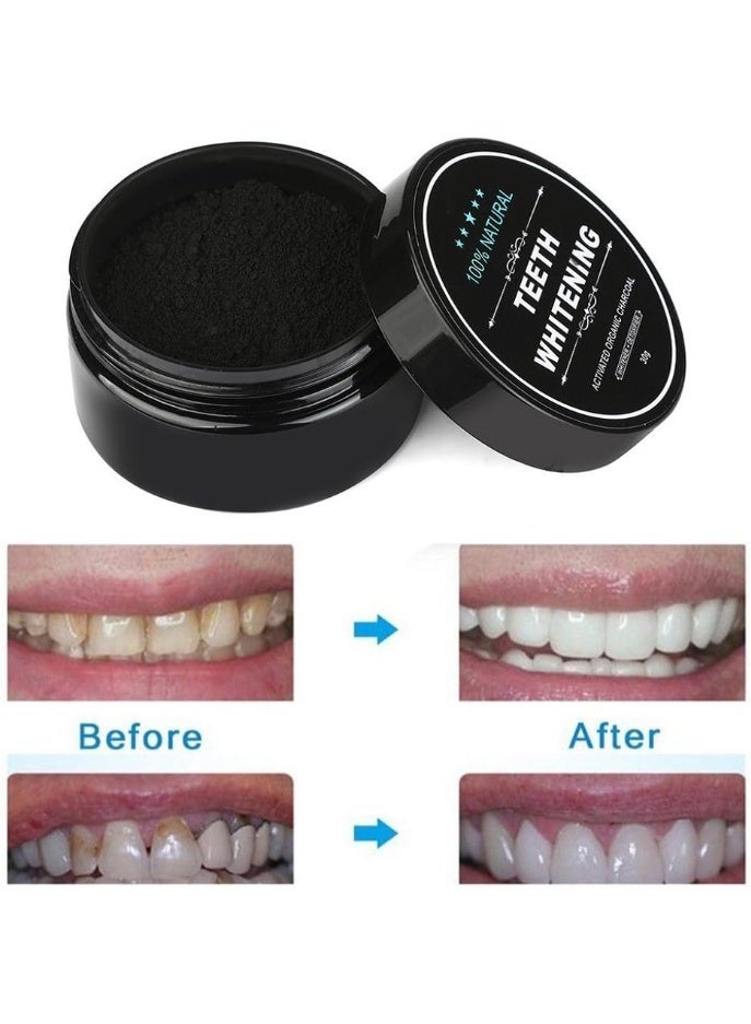 Kimaya Teeth Whitening Activated Coconut Charcoal Powder - Natural Icy Flavor 30g - Image 4
