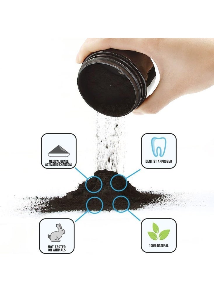 Kimaya Teeth Whitening Activated Coconut Charcoal Powder - Natural Icy Flavor 30g - Image 5