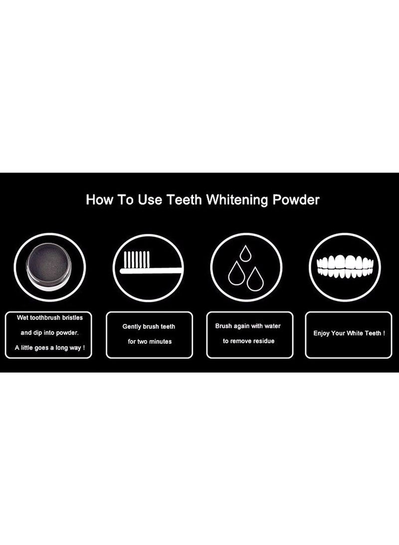 Kimaya Teeth Whitening Activated Coconut Charcoal Powder - Natural Icy Flavor 30g - Image 3