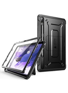 SupCase Unicorn Beetle Pro Series Case For Samsung Galaxy Tab S7 Fe 12.4 Inch 2021 Full Body Rugged Heavy Duty Case With Built In Screen Protector And S Pen Holder Black  - Image 1