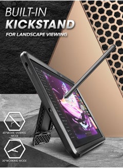 SupCase Unicorn Beetle Pro Series Case For Samsung Galaxy Tab S7 Fe 12.4 Inch 2021 Full Body Rugged Heavy Duty Case With Built In Screen Protector And S Pen Holder Black  - Image 2