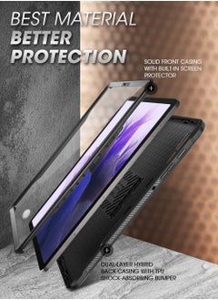 SupCase Unicorn Beetle Pro Series Case For Samsung Galaxy Tab S7 Fe 12.4 Inch 2021 Full Body Rugged Heavy Duty Case With Built In Screen Protector And S Pen Holder Black  - Image 3