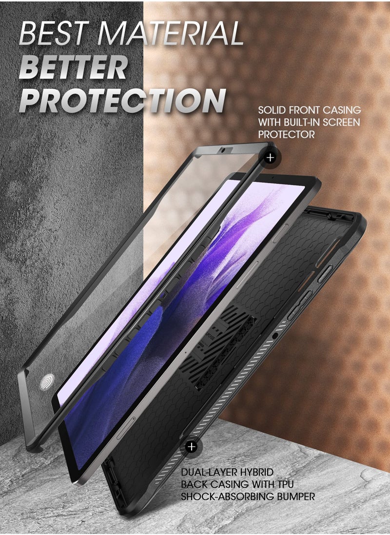 SupCase - Unicorn Beetle Pro Series Case For Samsung Galaxy Tab S7 Fe 12.4 Inch 2021 Full Body Rugged Heavy Duty Case With Built In Screen Protector And S Pen Holder Black - Image 1