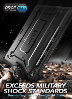 SupCase Unicorn Beetle Pro Series Case For Samsung Galaxy Tab S7 Fe 12.4 Inch 2021 Full Body Rugged Heavy Duty Case With Built In Screen Protector And S Pen Holder Black  - Image 5