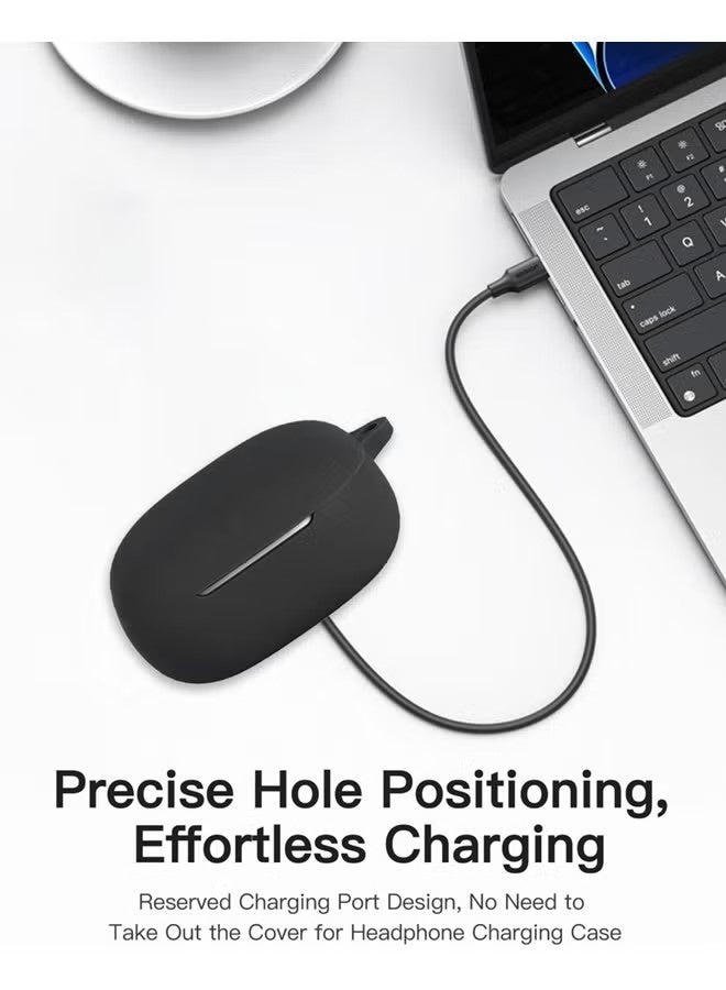 for Liberty 5 Case Cover with Cleaner Kit, Soft Silicone Protective Case for Anker Soundcore Liberty 5 with Keychain - Image 4