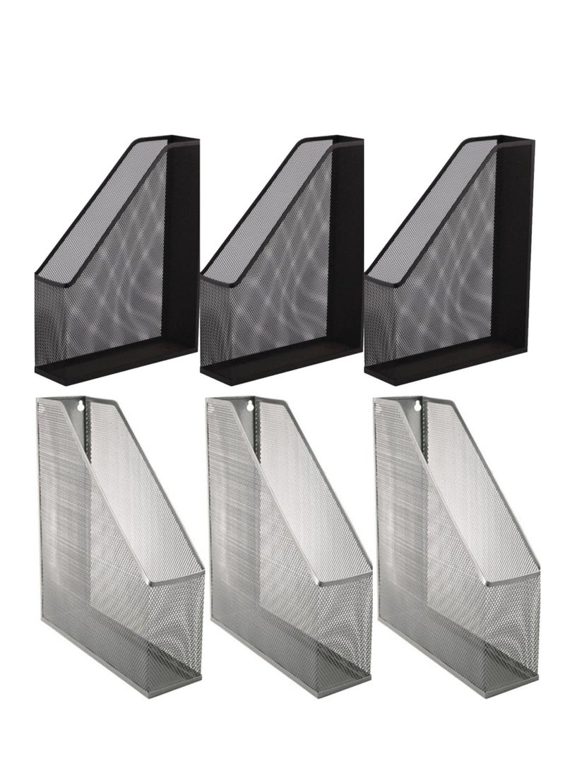 PARTNER 6-Piece Metal Mesh Magazine Holder Multicolour  - Image 1