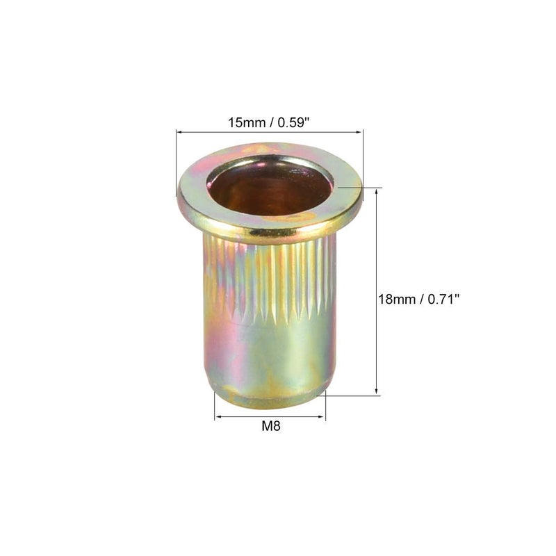 M8 Steel Threaded Rivet Nut - Image 2