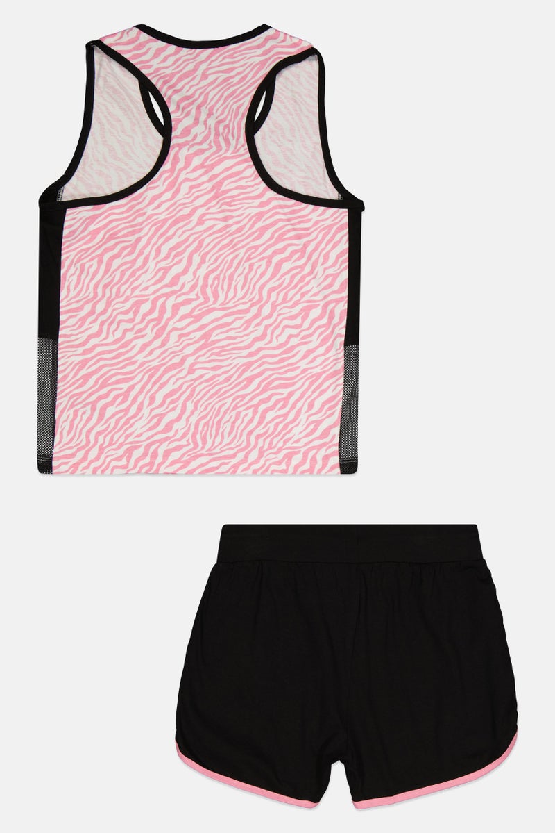 Guru 99 Kids Girl 2 Pieces Graphic Print Top And Bottom Set, Multicolor - Image 2