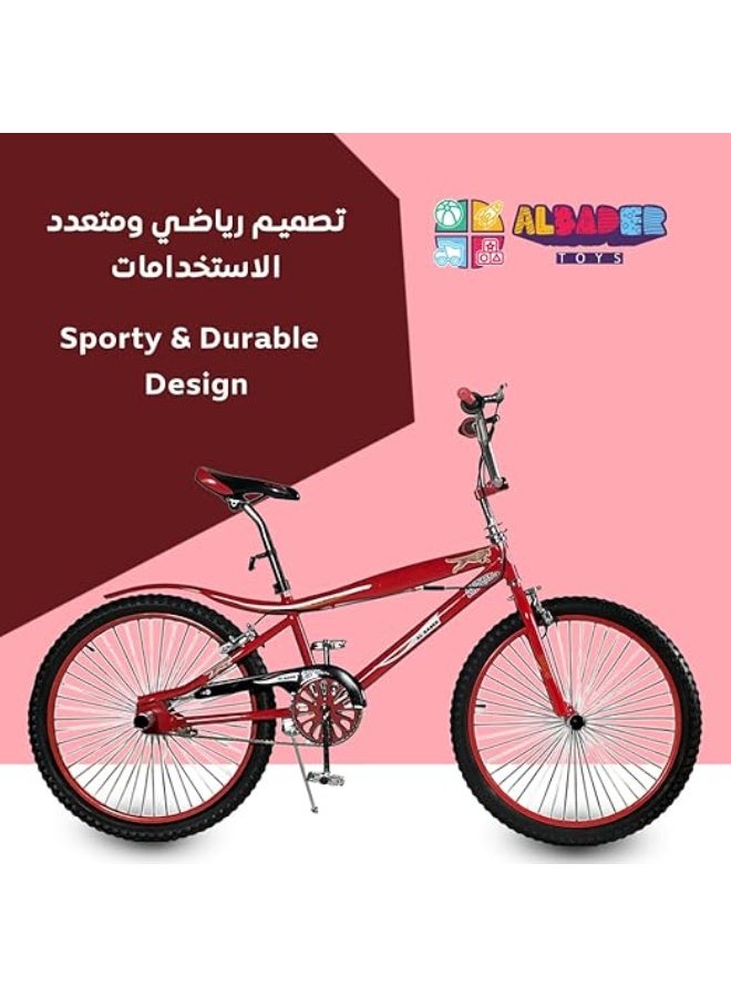 AL BADER Cobra 24-Inch Size, Bicycle with Adjustable Seat, Freestyle Bike With Double Disc Brakes, Freestyle Bikes For Adults, Sport Bike Sturdy And Easy to Assemble  - Image 3