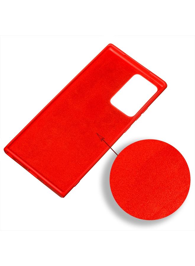 S-TOP Case For Samsung Galaxy Note20 Ultra Pure Color Liquid Silicone Shockproof Full Coverage Case - Image 4